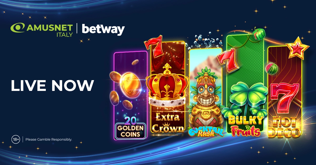 Amusnet zahajuje partnerství s Betway v Itálii
