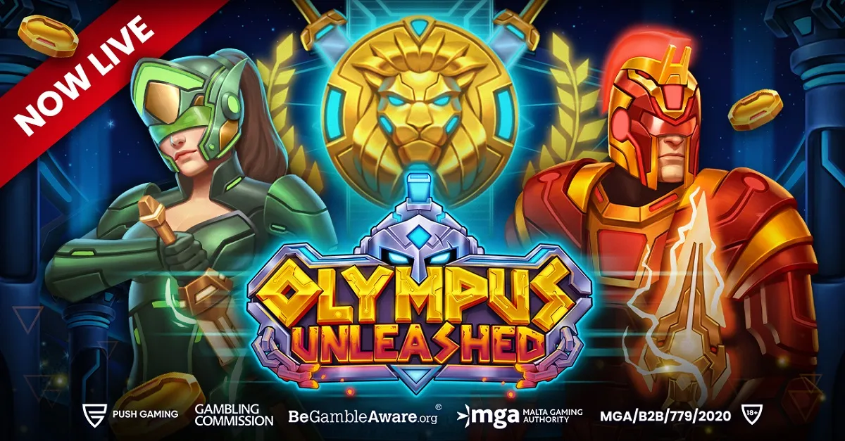 Push Gaming uvádí na trh futuristický výherní automat „Olympus Unleashed“ - Casino News Thumbnail