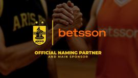 Betsson strengthens its commitment by renewing its sponsorship with ARIS Basketball Club. - Casino News Thumbnail
