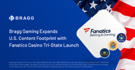 Bragg Gaming se expande a través del lanzamiento en tres estados con Fanatics Casino.
