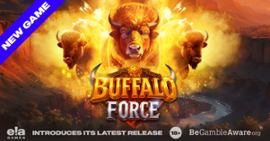 Lähde jännittävälle jahtiretkelle kohti eeppisiä palkintoja ELA Gamesin Buffalo Force -kolikkopelissä. - Casino News Thumbnail