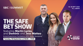 Martin Lycka orgulhosamente dá as boas-vindas a Dominic Matteo de Liverpool ao SBC Summit 2025. - Casino News Thumbnail