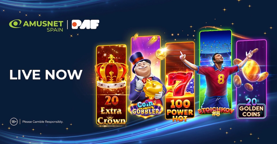 Amusnet расширяет свое присутствие в Европе благодаря партнерству с Paf в Испании - Casino News Thumbnail